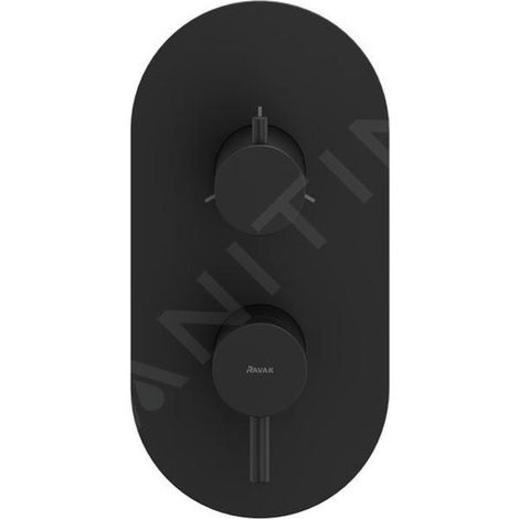 Ravak Espirit - Mitigeur encastré 3 sorties, noir mat X070283 (1/4)
