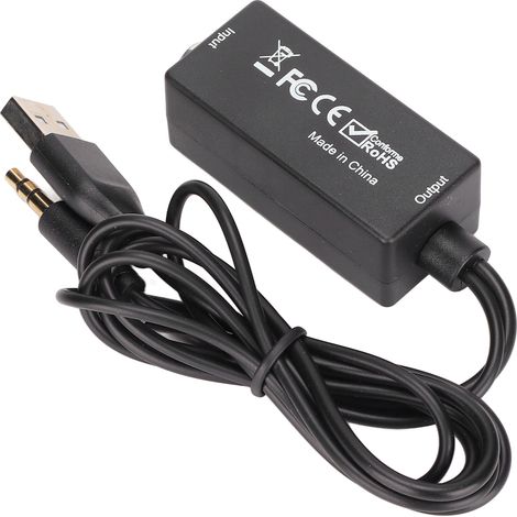 Convertisseur Audio Numérique-Analogique D15 Plug and Play pour Décodeur TV et Lecteur DVD avec Boîtier PVC (1/5)