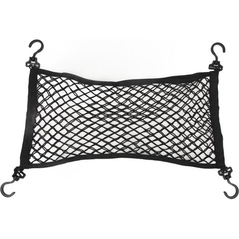 Questa rete flessibile per il bagagliaio dell'auto è facile da installare. Presenta un design rinforzato a forma di Z, una struttura resistente a doppio strato e una rete elastica per tenere saldament