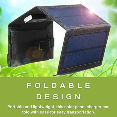 Panneaux Solaires 20W Chargeur Solaire Pliable Monocristallin Premium Compatible avec Générateurs Solaires, Téléphones, (1/5)