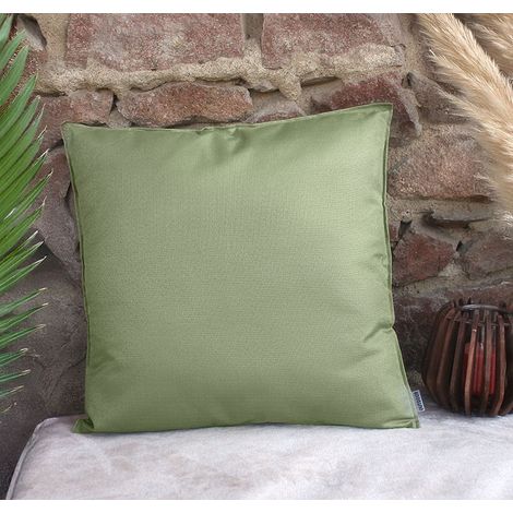 Coussin outdoor anti uv et déperlant uni 60x60 cm - 60x60cm - Vert olive