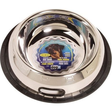 Dogit Edelstahl -Feeder. Anti -Turoco 1,9 l