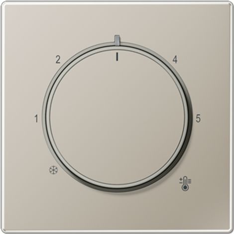 Jung Tapa para termostato, Serie LS, acero inoxidable ES 1749