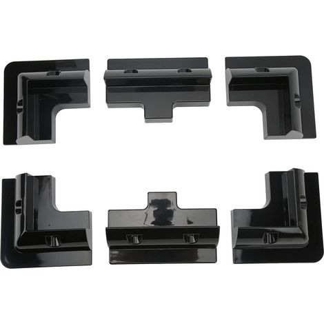Support d'angle en Plastique ABS, Support de Toit pour Panneau Solaire, pour Camping-Car, Bateaux, Camping-Cars, Bus, Noir, 6 pièces (1/5)