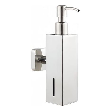 250-ml-Wandspender aus silberfarbenem Edelstahl, inklusive Montagehalterungen, für Gel/Shampoo, gewerbliche Nutzung (1/5)