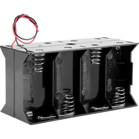 12 V Batteriehalter Fall Aufbewahrungsbox 8 x 1,5 VD Batterien Drahtleitungen
