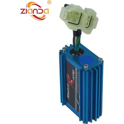 Modified motorcycle ignition, compatible with GY6 engines from 50 to 150 cc (CDI RACING AC).