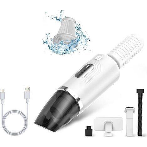 Aspirateur de Voiture, Grand Aspirateur Domestique Sans Fil, Portable, Haute Puissance, Soufflant et Aspirant, Collecteur de Poussière de Bureau