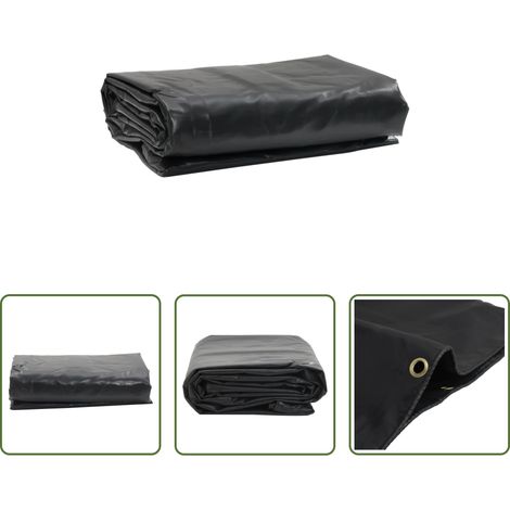 vidaXL Bâche anti-moisissures -  Bâche noir 2,5x4,5 m 650 g/m² (1/5)