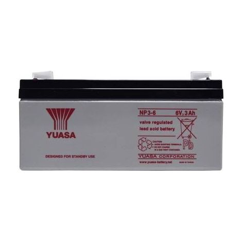 Yuasa NP3-6 NP3-6 Batteria al piombo 6 V 3 Ah Piombo-AGM (L x A x P) 134 x 64 x 34 mm Spina piatta 4,8 mm Esente da (1/2)