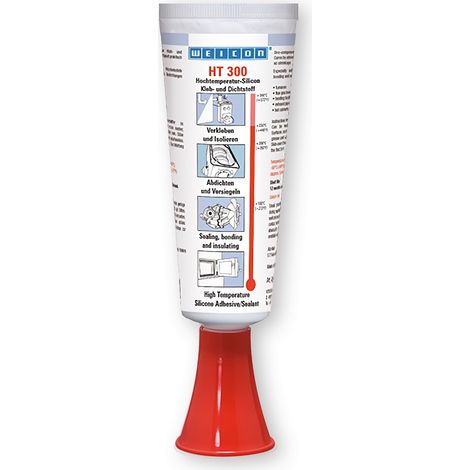 WEICON Silikon HT 300, 85 ml, rot, 10005243 (1/2)