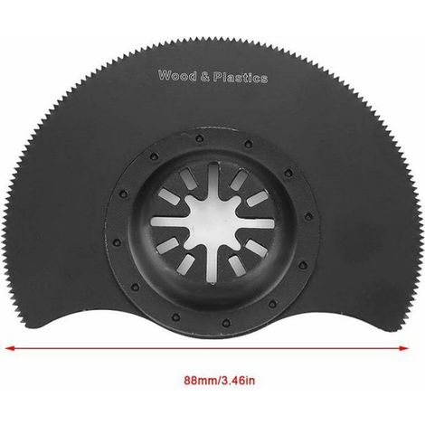Lame De Scie Circulaire Oscillante - 88 Mm - Pour Multitools Universel - Acier Au Carbone - 5 Pièces (1/4)
