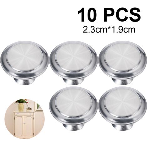 Knob De Tiroir - Alliage De Zinc Mat - Diamètre 23 mm Ou 30 mm - Pour Armoires Tiroirs Dressing Tables Étagères - Lot De 2 Pièces Ou 10 Pièces (1/5)