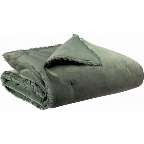 VIVARAISE - Jeté de lit uni Fara 260x260 cm - Housse 100% coton, garnissage 100% polyester - Marque Vivaraise (1/2)