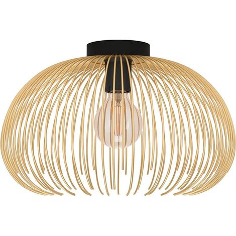 Eglo Venezuela plafón dorado y negro 38,5 cm de diámetro