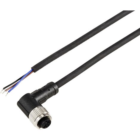 TRU COMPONENTS TC-12833112 Sensor-/Aktor-Anschlussleitung M12 Kupplung, gewinkelt 5 m Polzahl Sensor