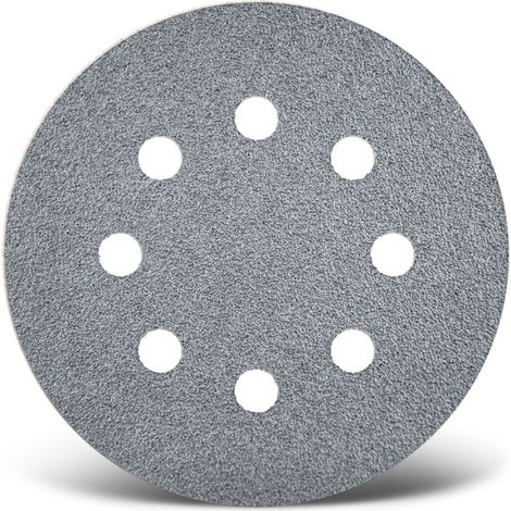 MENZER Platinum Klett-Schleifscheiben, 125 mm, 8-Loch, f. Exzenterschleifer, Halbedelkorund (50 Stk.) K400