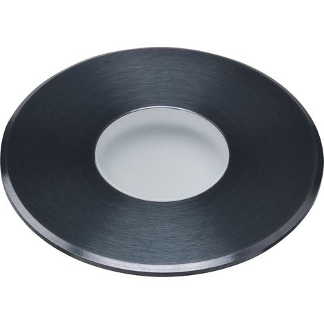Encastré de sol extérieur ZEPH 1 SLIM 24V rond anthracite non percée 3000K 115lm 2W - EUROPOLE - 56002NAN