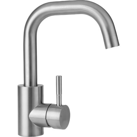 Robinet Cuisine,Mitigeur Cuisine Douchette à 360°,Acier Inoxydable Robinet Lavabo avec Rotatif Froid (1/5)