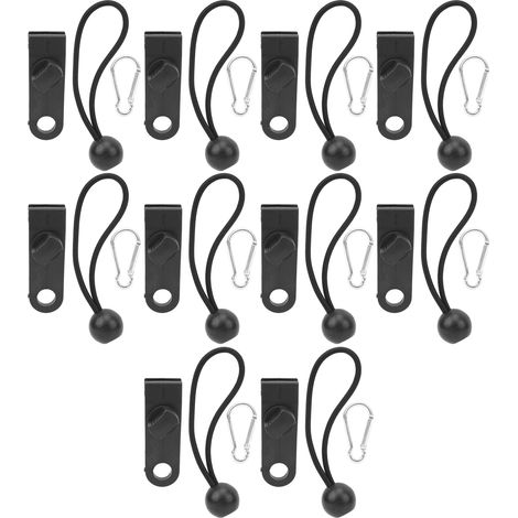 10 pinces de fixation pour tente, crochet de camping extérieur, attache coupe-vent, serre-corde, accessoire de tente (1/5)