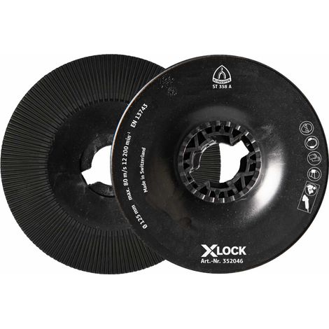 Klingspor ST358A FI-Stützteller gerippt, 125 mm X-LOCK (1/2)