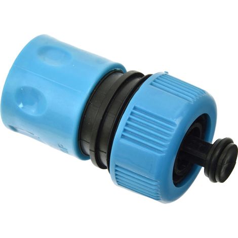 Conector rápido de 3/4" CON tope, conector para manguera de jardín, conexión de agua (1/4)