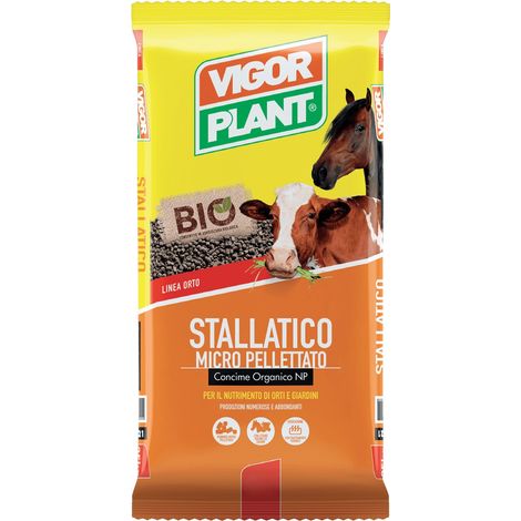 Vigorplant Orto Concime Stallattico Micro Pellettato - Sacco 25 Kg -