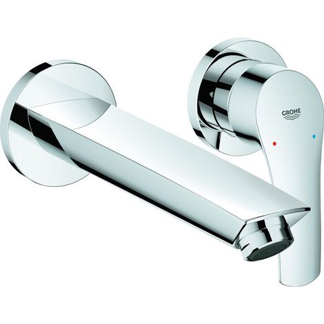Mitigeur lavabo 2 trous. EUROSMART Kit de garniture 209mm chromé