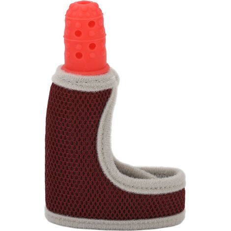 Gant Anti-Sucement Doigt Bébé en Silicone Souple, Ajustable et Respirant Rouge (1/5)