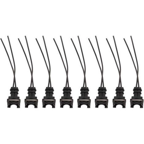Fiche de Câblage de Connecteur D'injecteur de Carburant, 8 Pièces de Connecteurs D'injecteur de Carburant Clips de Câblage Style D'épissure Coupé EV1 8 pour Bosch EV1 (1/5)