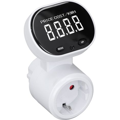 Prise compteur de puissance écran LCD rétroéclairé wattmètre avec protection surcharge testeur consommation électrique pour maison (1/5)