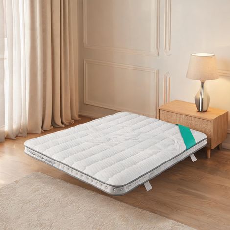 Matelas coloris blanc en polyester (1/5)