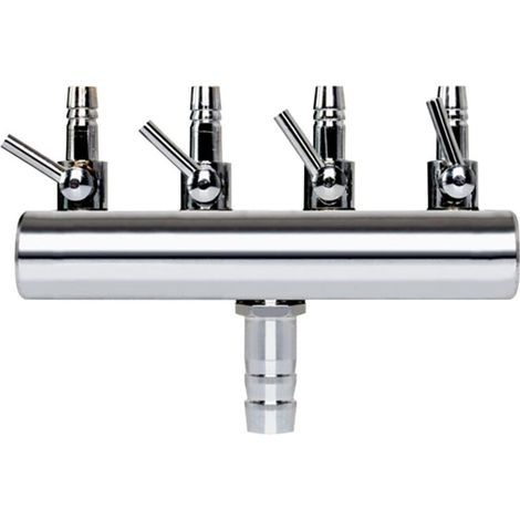 Luftverteiler für Aquarien und Edelstahl - Luftregelventil - Sauerstofffilter für Aquarien - Schlauch 4/8 mm - Luftpumpe, Aquakultur und andere Zonen - 4 (1/4)