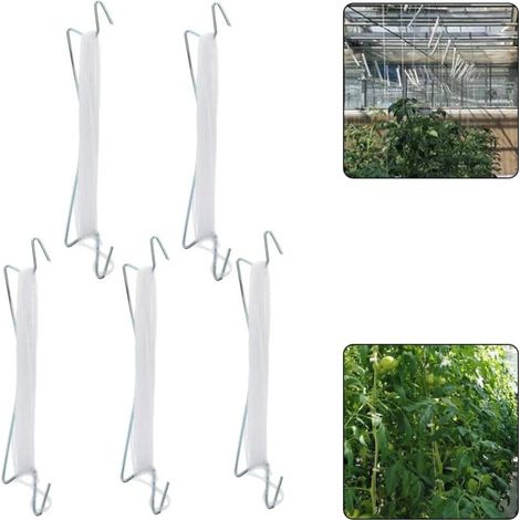 10 pièces porte-tomate crochets porte-plante de tomate à effet de serre avec fil concombre cerise pince à légumes