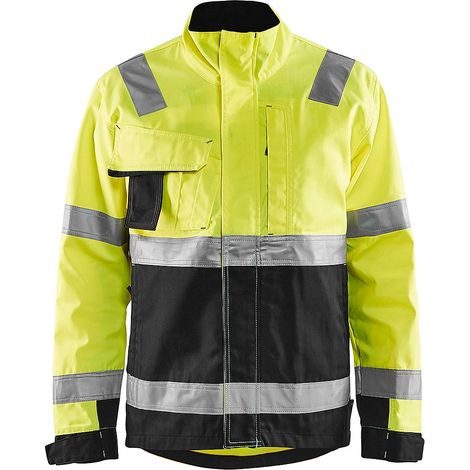 Veste de travail haute visibilité 4064 - Jaune fluo/Noir 5XL
