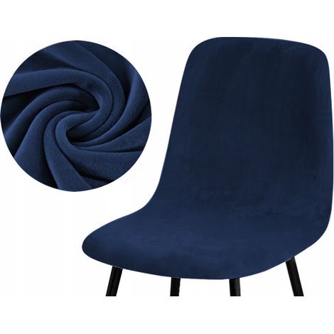 Coprisedia scandinavo in VELLUTO BLU NAVY