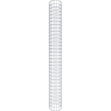 Gabiondeco - Colonne de Gabion ronde. diamètre 27 cm. maille 5 x 5 cm - Hauteur : 160 cm - Made in Germany (1/5)