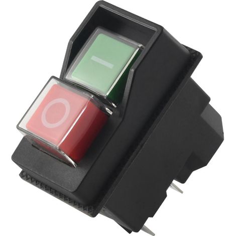 Interrupteur à bouton-poussoir électromagnétique étanche à 5 broches KJD17 220-240V-- (1/5)