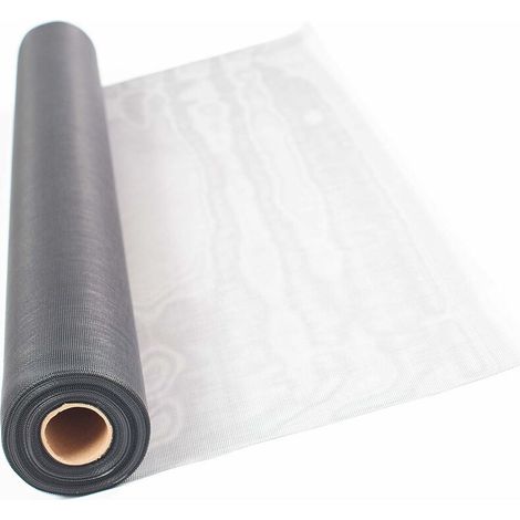 Toile moustiquaire Tissu en fibre de verre à la découpe - Couleur : noir, gris ou blanc - Qualité supérieure Pas d'effilochage lors de la découpe polyvalente, résistante aux UV et indéchirable,Yeuri (1/4)
