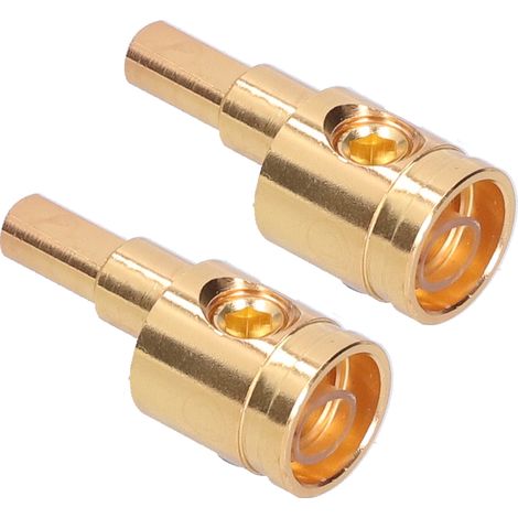 2 connecteurs réducteurs de fil 0GA en cuivre pur plaqué or pour modification amplificateur audio auto (1/5)