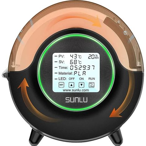 Asciugatrice a filamento, riscaldamento a 360°, touchscreen LED, NERO, SPINA UE (220V)-a (1/2)