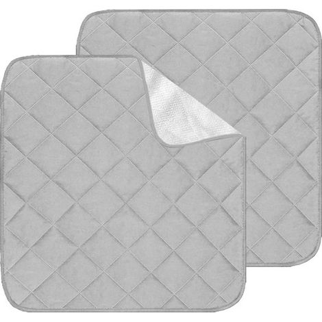 Waschbare Inkontinenzauflage, rutschfest, saugfähig, Matratzenschoner - 2 Stück - 22 x 21 cm. (1/5)