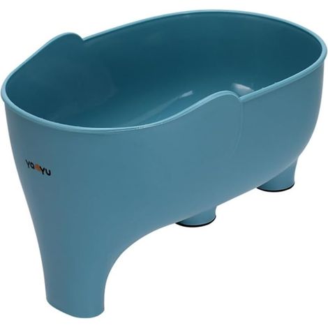 Vegetable washing basket, elephant drainage basket, fruit basket for draining pasta and noodles (blue) (1/4)