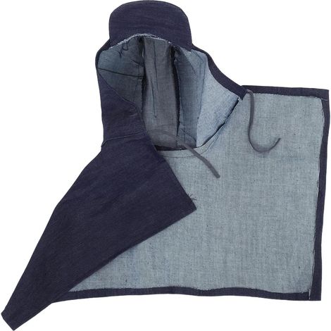 Denim Protective Mask for DIY with Dustproof Hood and Brim, Comfortable for Men and Women in Carrying and Handling Work (1/5)