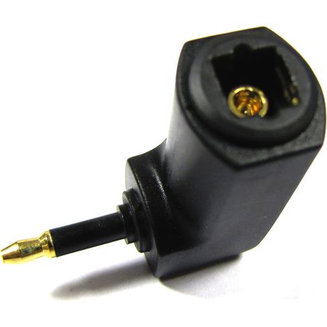 BeMatik - Adaptateur TosLink à l'angle droit Mini-TosLink