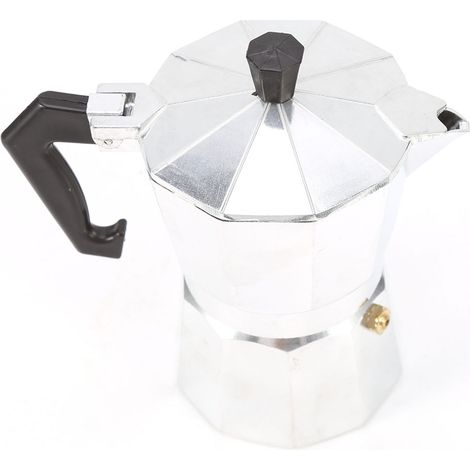 Cafetière Italienne Moka en Aluminium pour Expresso, 150ML 3 Tasses, Usage Maison et Bureau