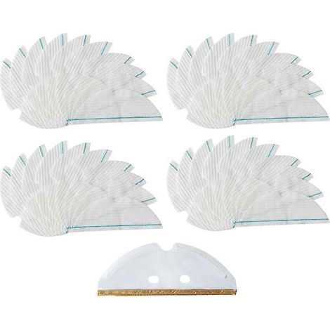 Lot de 41 lingettes de rechange jetables pour robot laveur de sols Roborock S6 T6