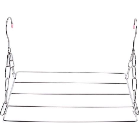 Étendoir à chaussettes et à vêtements, en acier inoxydable, idéal pour suspendre chaussettes, sous-vêtements, vêtements et serviettes (pinces à linge non incluses).