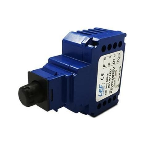 Trapez-universaldimmer mit schwarzer leuchtdiode ohne neutrale taste