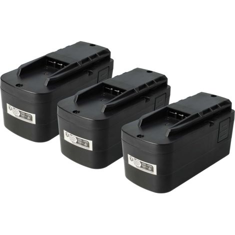vhbw 3x Batterie compatible avec Festo / Festool BPS12S, C12, C12LI, T12+3 outil électrique (2000 mAh, NiMH, 12 V)